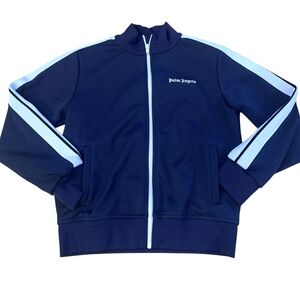 ​Palm Angels Kids Navy Blue Classic Logo Track Jacket Size 10 Youth